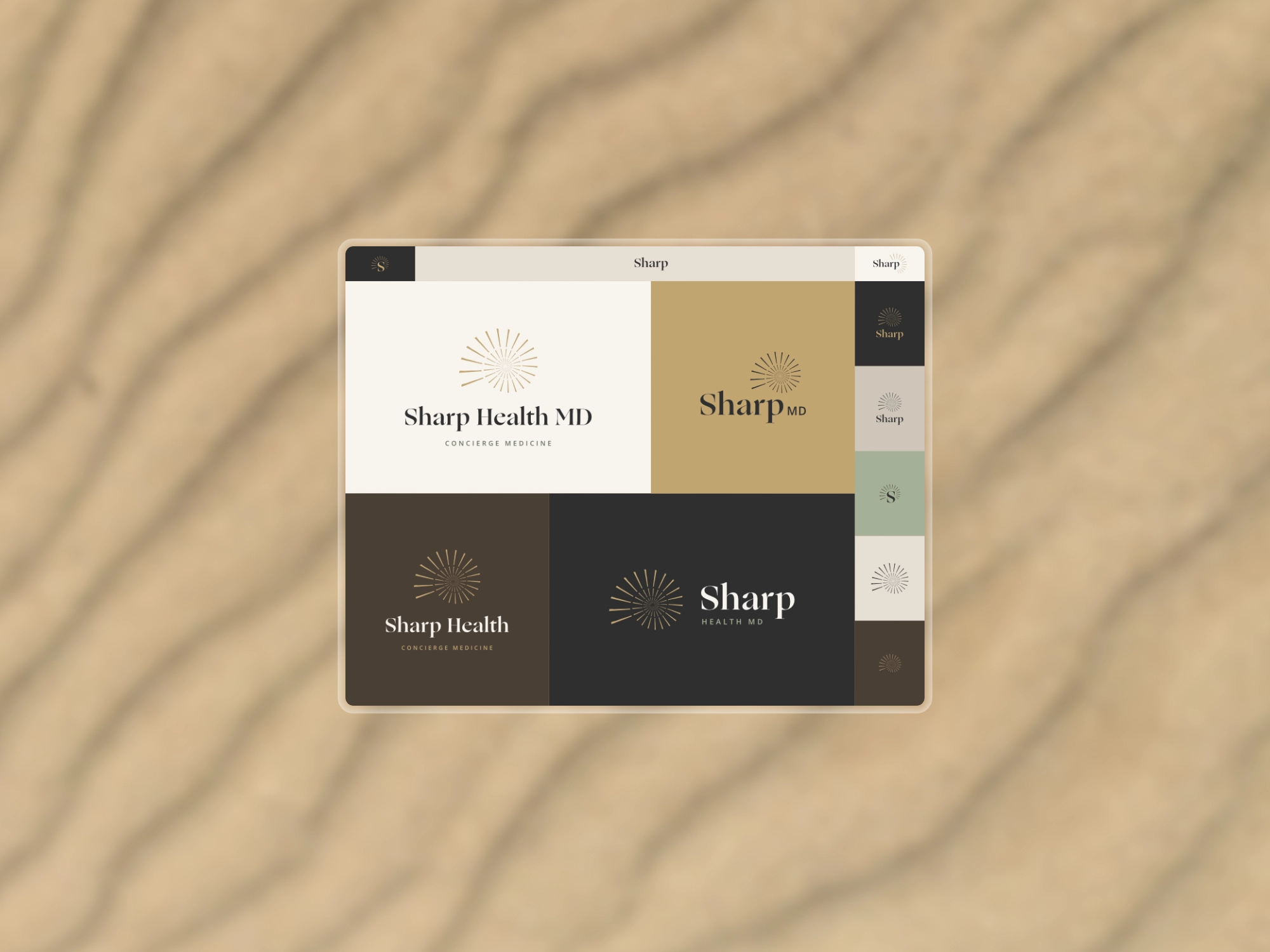 Sharp logo color variation 2